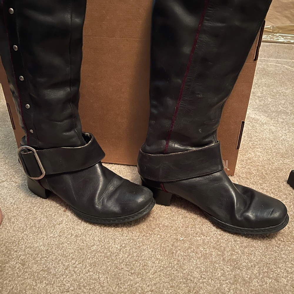 Buccaneer tall leather boots
